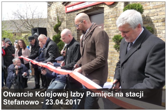 Otwarcie Kolejowej Izby Pamięci na stacji Stefanowo